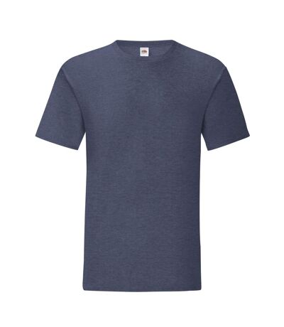 T-shirt Iconic Homme Bleu Marine Chiné Fruit Of The Loom