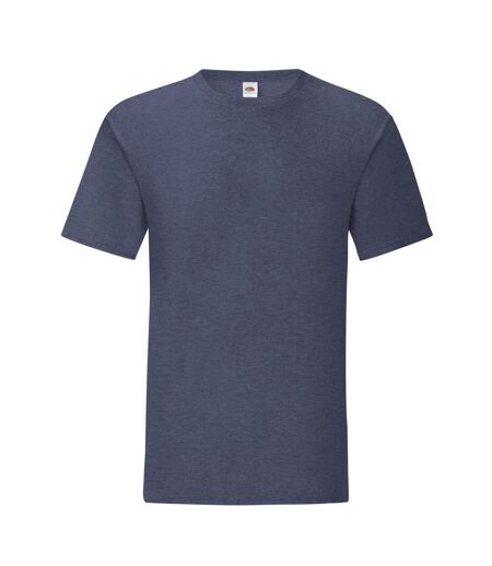 T-shirt Iconic Homme Bleu Marine Chiné Fruit Of The Loom