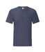 T-shirt Iconic Homme Bleu Marine Chiné Fruit Of The Loom-1