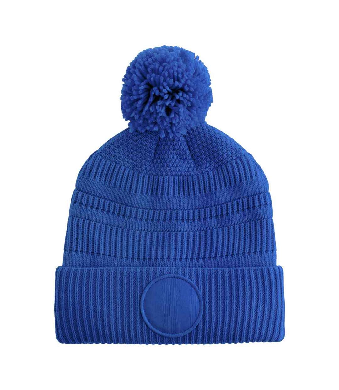 Bonnet Motif/style Écusson Homme Bleu Roi Vif Beechfield-3