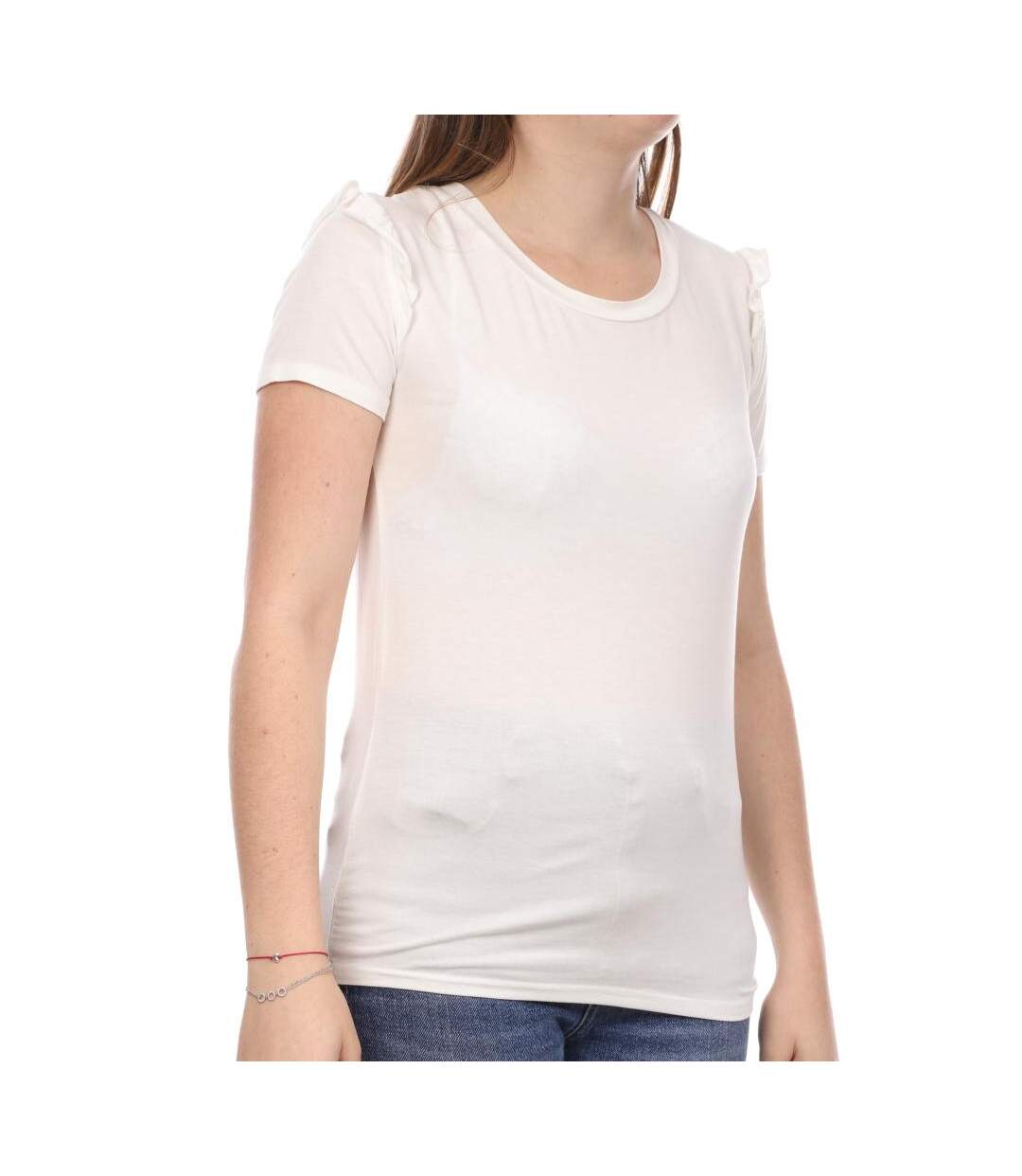 T-shirt Blanc Femme Teddy Smith Tolan - XS-1