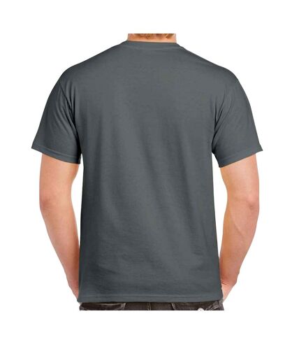 Mens heavy cotton t-shirt charcoal Gildan