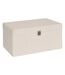 Lot de 3 Malles de Rangement Bouclette Carlie 54cm Blanc-3