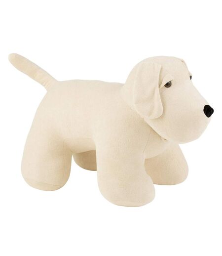 Cale-Porte Chien Bouclé 81cm Écru