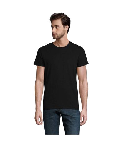 Mens Crusader Organic T-shirt Deep Black SOLS