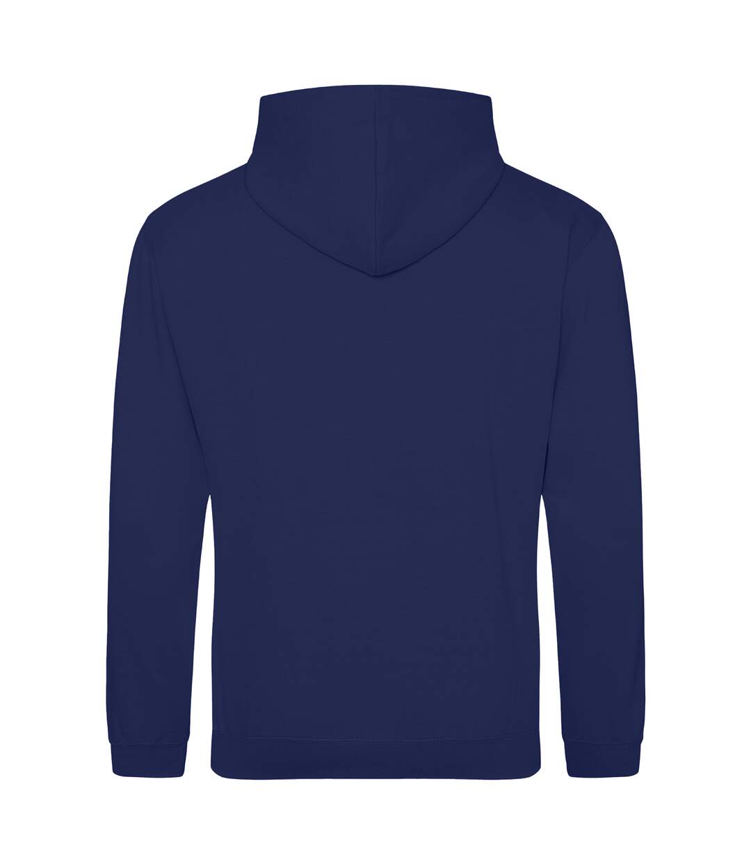 Sweat À Capuche College Adulte Bleu Marine Vif Awdis-2