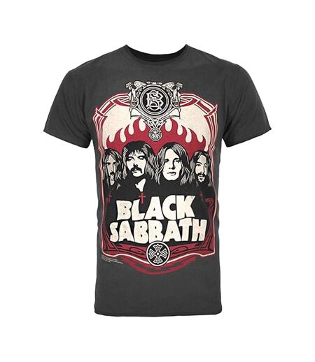 Unisex Adult 1972 Black Sabbath T-shirt Charcoal Amplified