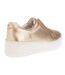 Womens/ladies ethoss leather platform trainers gold Dune London-2
