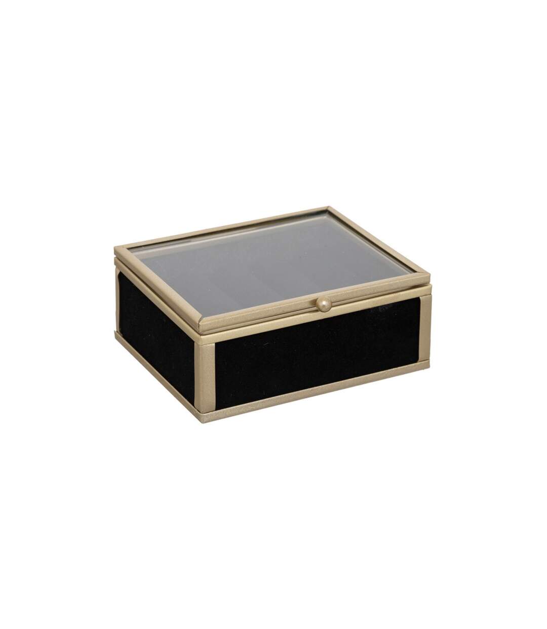 Boîte à Bijoux en Velours Penelope 10cm Noir-1