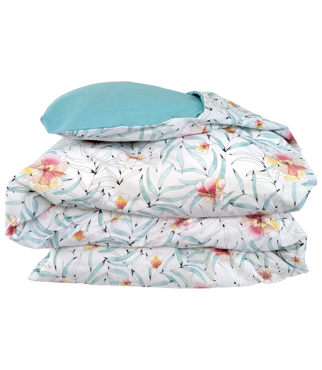 Housse de couette percale de coton ROXANE-1