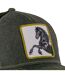 Casquette trucker avec filet avec écusson animal Black Stallion Hatfield-5