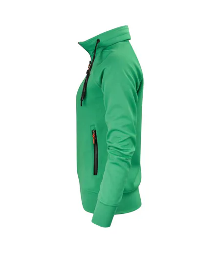 Womens/ladies Jog Sweat Jacket Fresh Green Printer