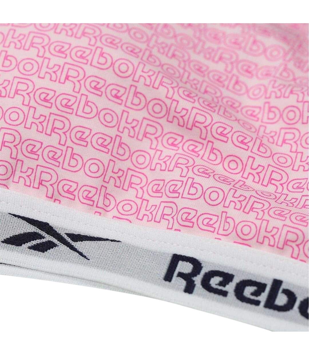 Haut Court Motif/style Logo Répété Alta Femme Rose Reebok-3