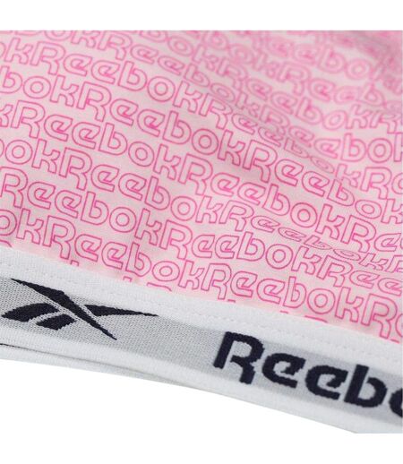 Haut Court Motif/style Logo Répété Alta Femme Rose Reebok