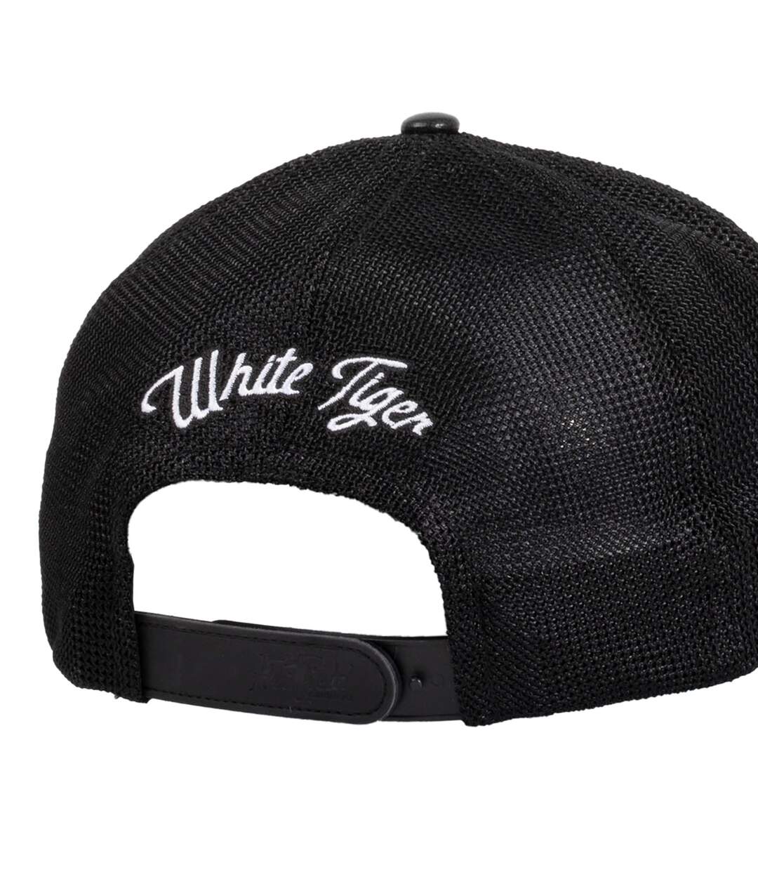 Casquette trucker semi curved avec filet bi-matière  animal White Tig Hatfield-2