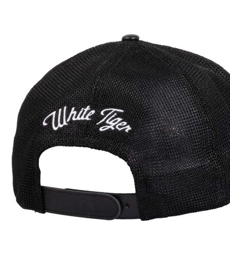 Casquette trucker semi curved avec filet bi-matière  animal White Tig Hatfield