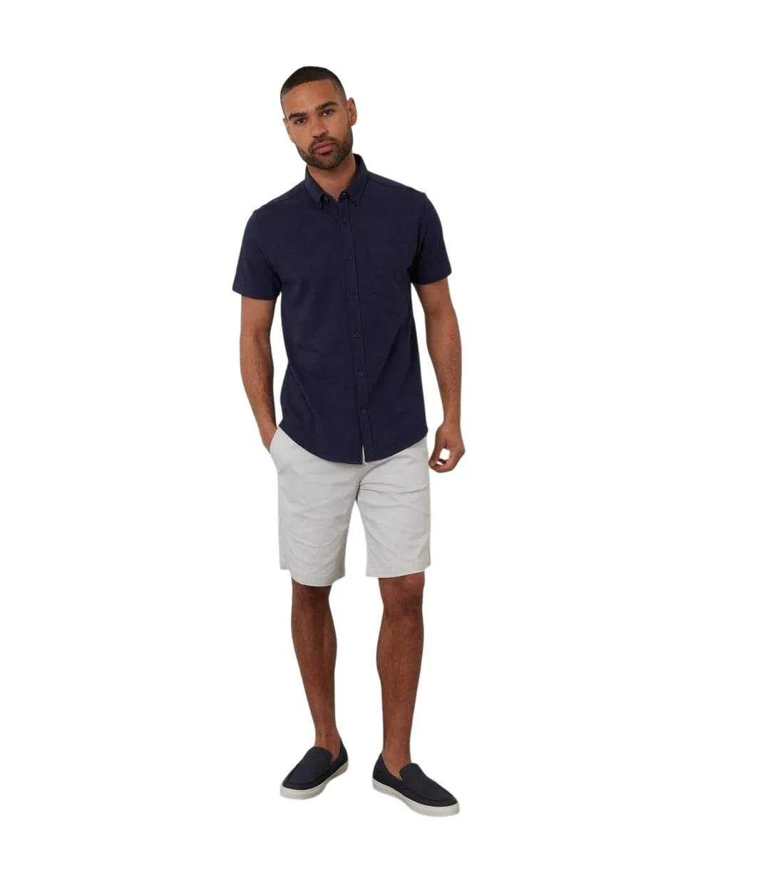 Chemise Majestic Homme Bleu Marine Threadbare-1