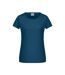 T-shirt Basic Femme Bleu Pétrole James And Nicholson-1