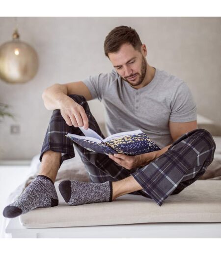 Mens Warm Luxury Fleece Lined Thermal Lounge Bed Socks