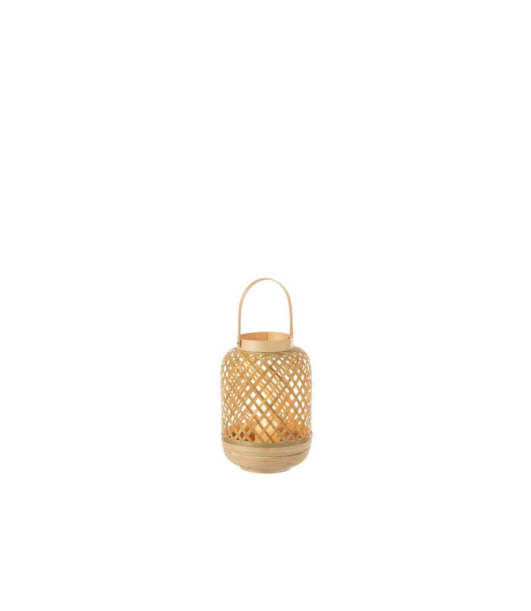 Lanterne Déco en Bambou Evi 43cm Naturel-2