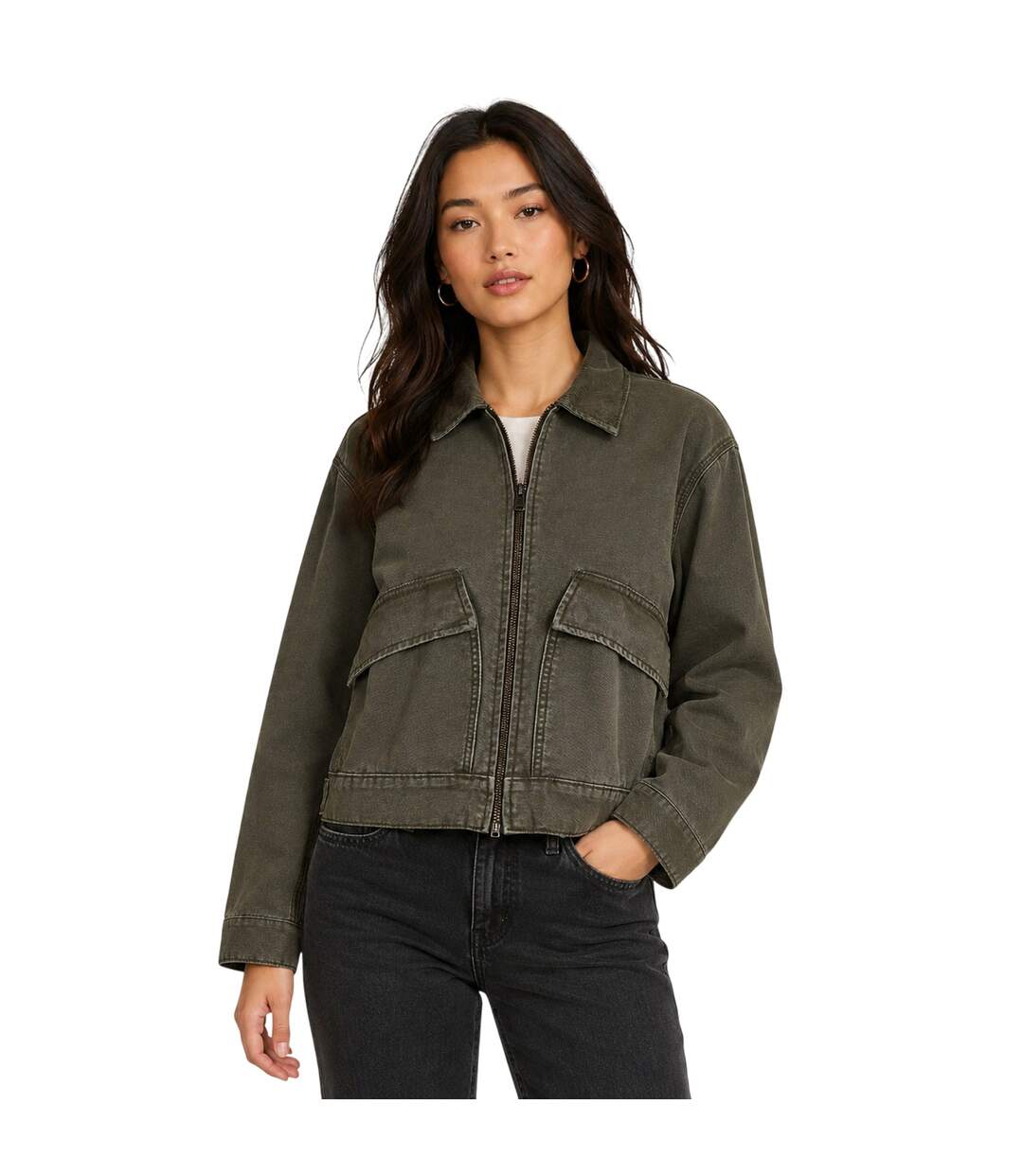 Veste Décontracté Motif/style Délavé Strafford Femme Vert De Gris Timberland-4