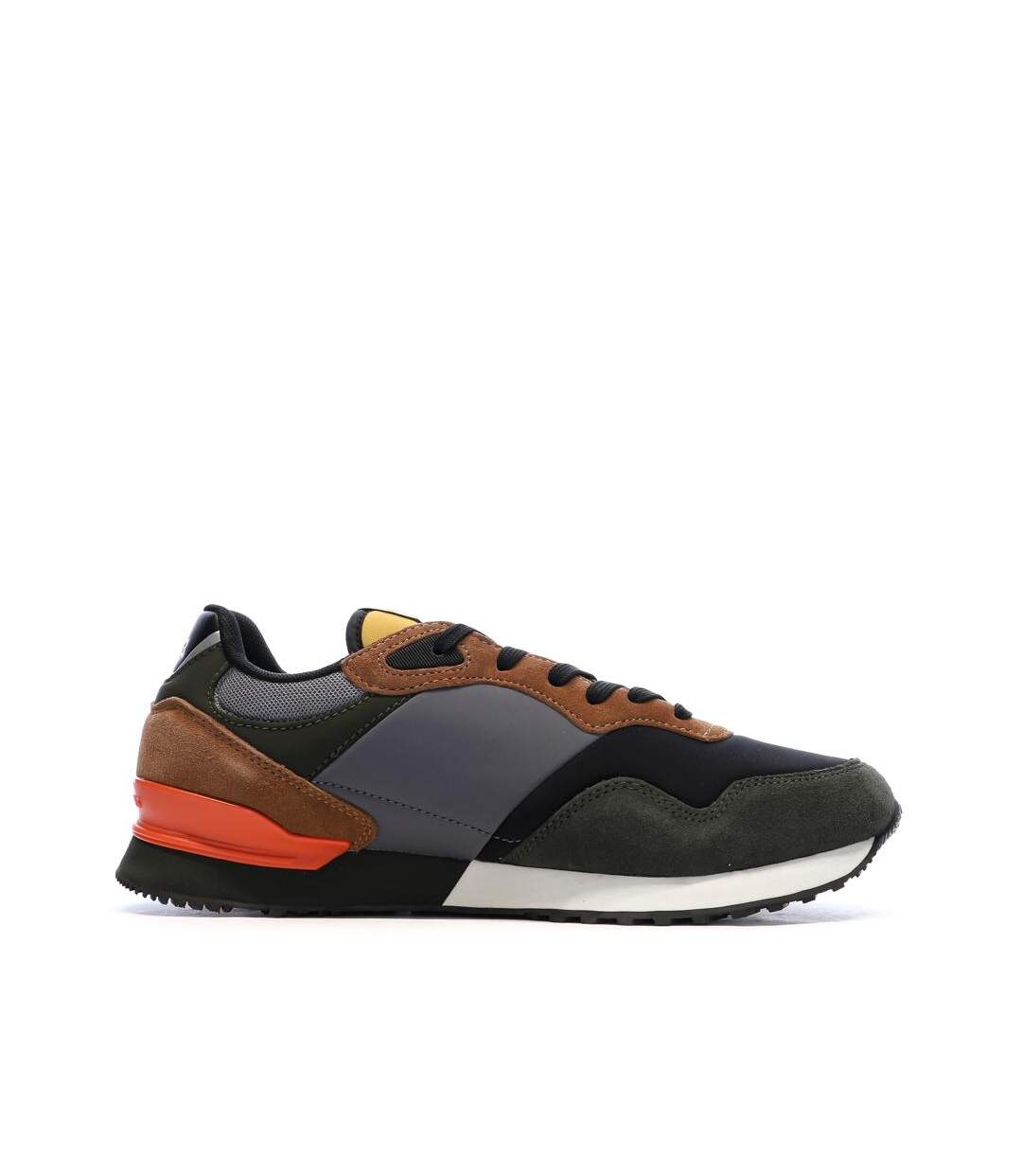 Baskets marine/kaki/rouge homme pepe jeans brit road m-2