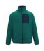 Mens Frankie Full Zip Fleece Jacket Mediterranean Green Navy Regatta-2