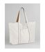 Tote Bag Motif/style Grand Courtside Taille Unique Blanc Doux Caramel Westford Mill-2