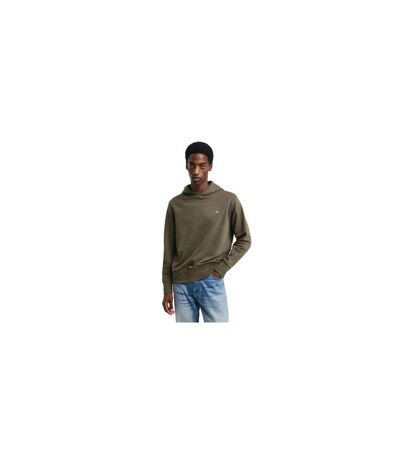 Sweat À Capuche Archive Shield Homme Vert Gant