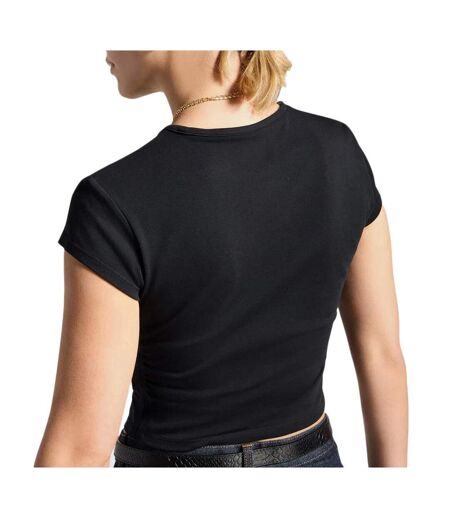 T-shirt noir femme converse wordmark fashion