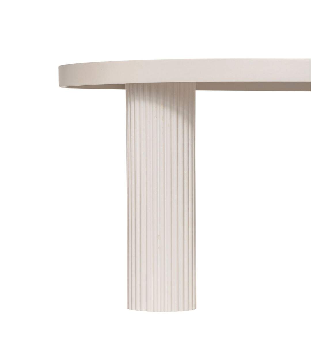 Table basse en bois TELLA - Crème-4