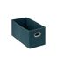 Boîte de Rangement Pliable Premium 15x31cm Bleu Pétrole-1