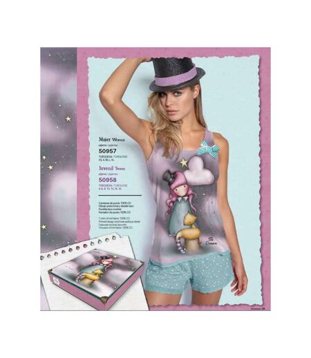 Ensemble de Pyjama Licence Fantaisie Qualité Supérieure Livré en Boite Cadeaux :Smiley, Disney, Santoro