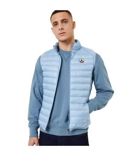 Mens Logo Puffer Sleeveless Gilet Blue Jott