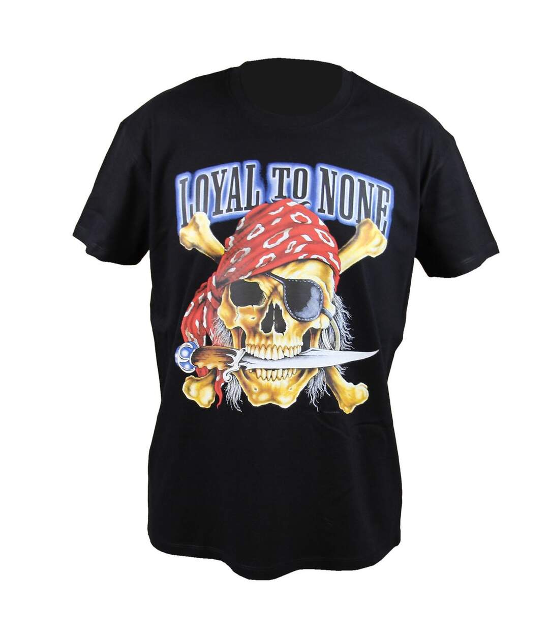 T-shirt homme manches courtes - Skull Pirate 1301 - noir-1