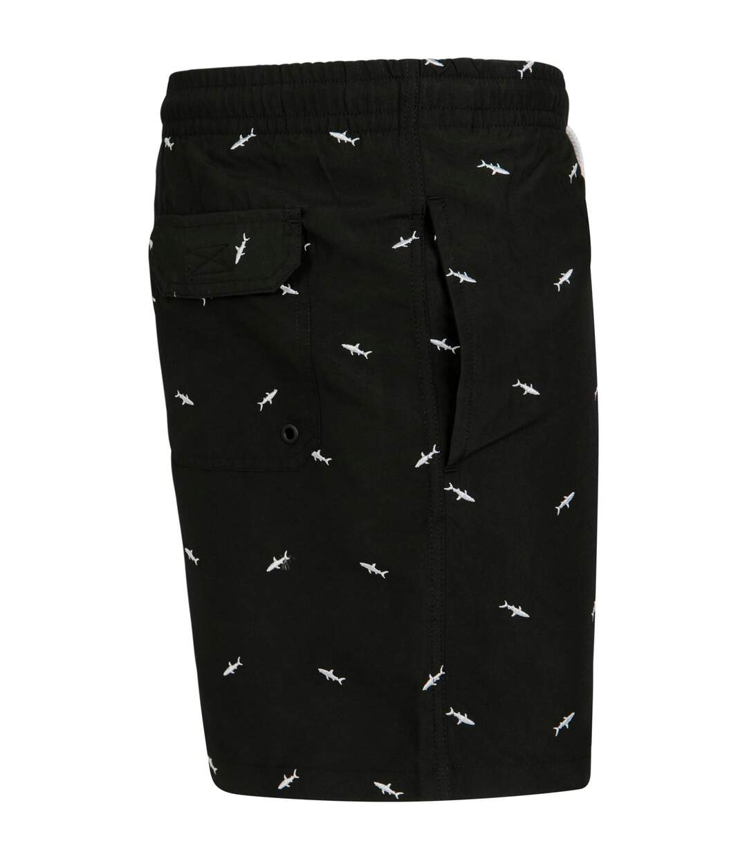 Short De Bain Homme Noir Blanc Urban Classics-4