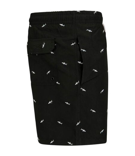 Short De Bain Homme Noir Blanc Urban Classics