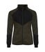 Womens/ladies Haines Fleece Jacket Fog Green Clique-1