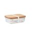 Canoa borosilicate glass lunch box one size transparent MidOcean-1