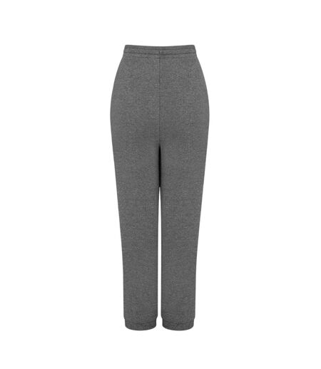 Womens/ladies Interlock Logo Jogging Bottoms Charcoal Slazenger