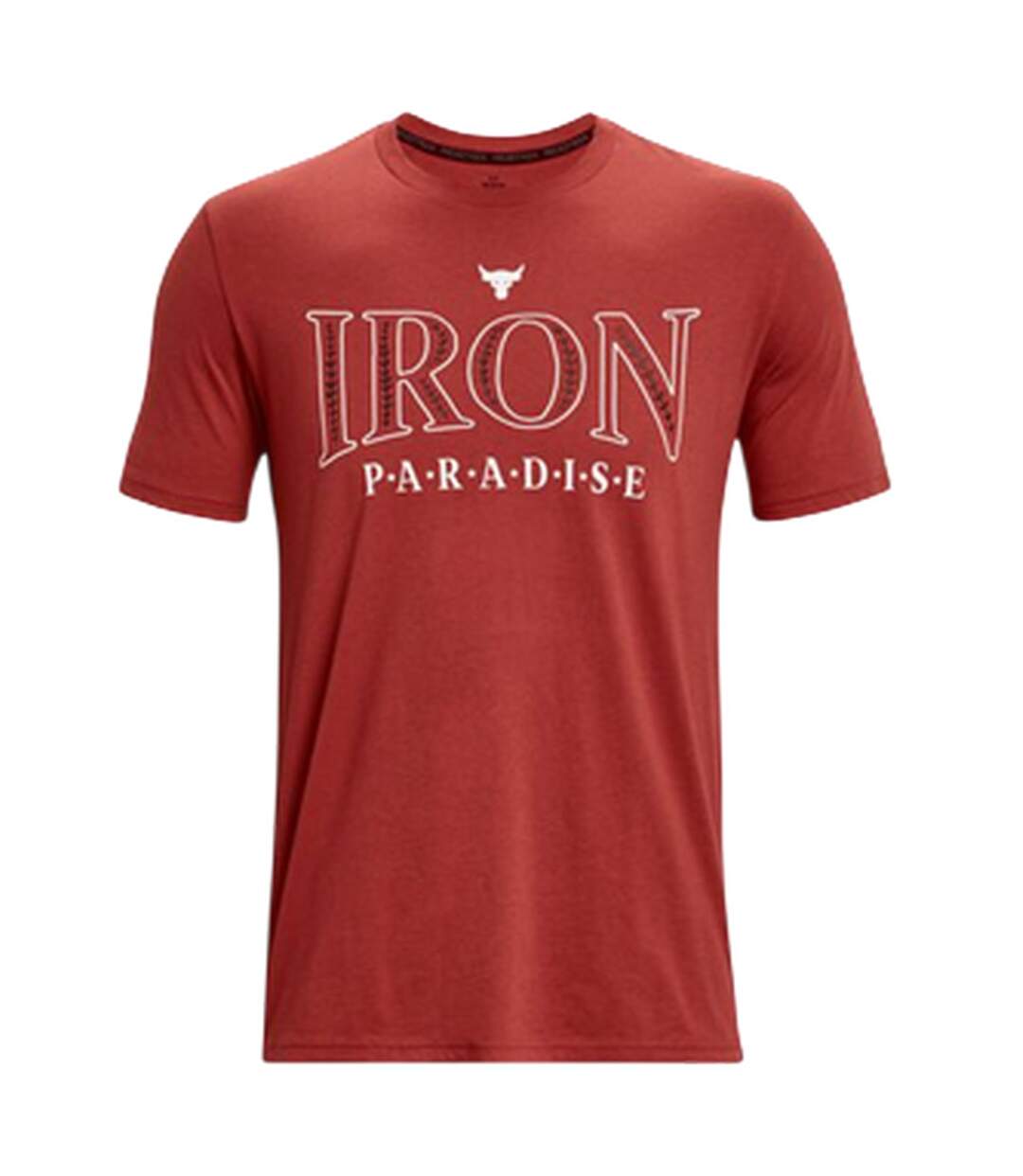 Mens Project Rock Graphic Print T-shirt Red Under Armour-2
