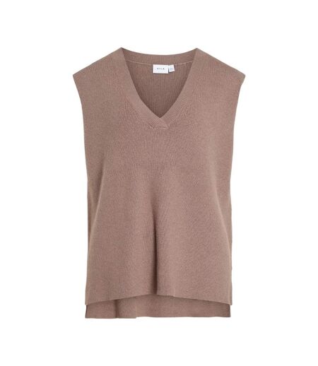 Pull sans manches beige femme vila vichelle