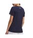 T-Shirt marine femme under armour tech-2