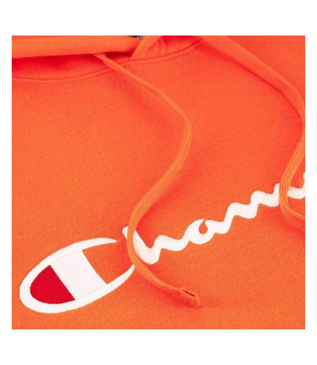 Sweat À Capuche Motif/style Logo Homme Orange Champion-4