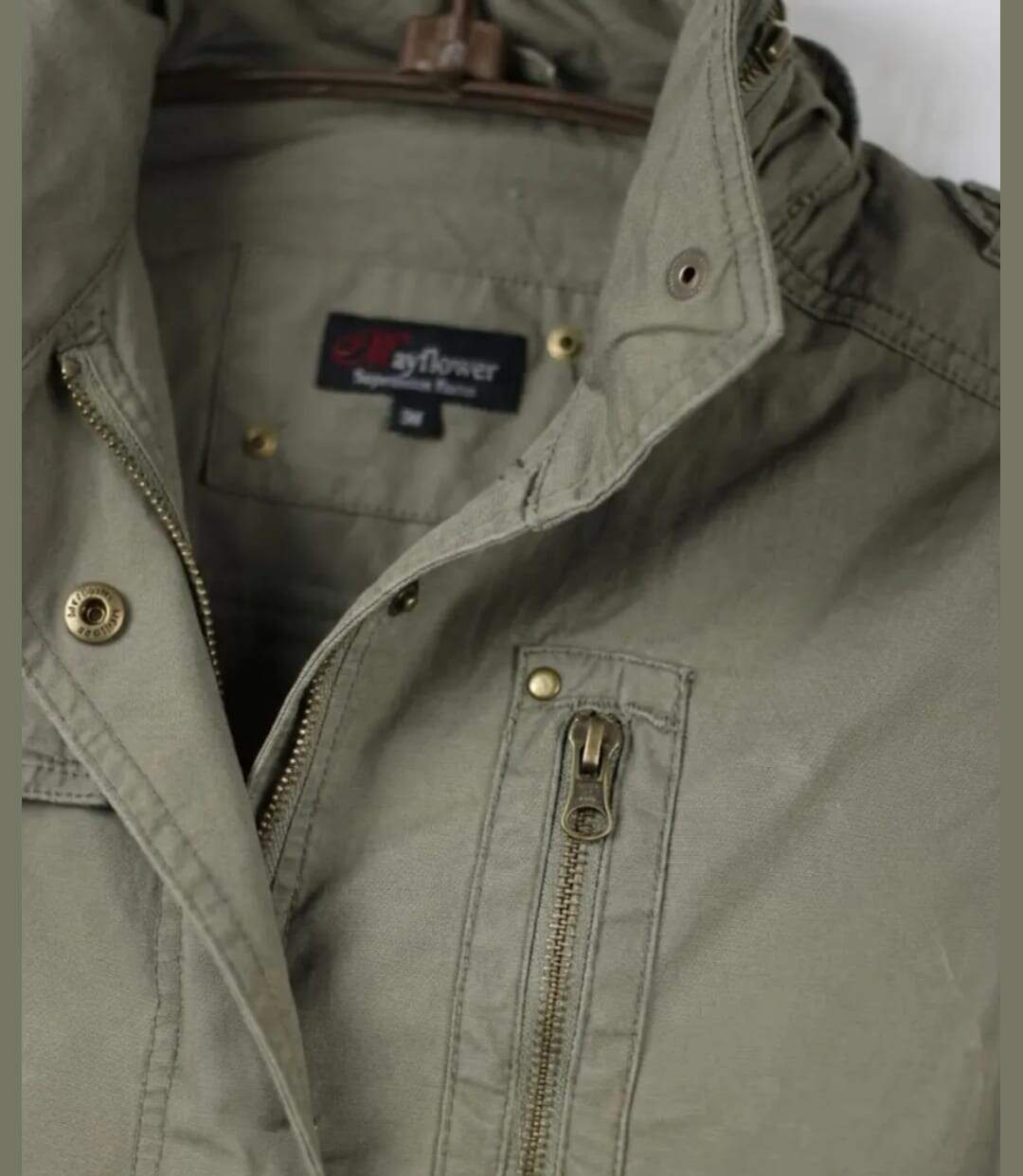Veste Saharienne Femme Mayflower Media1 Kaki-3