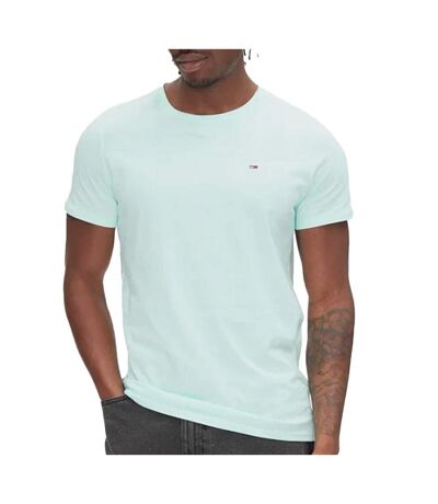 T-shirt turquoise homme tommy hilfiger tjm xslim - l