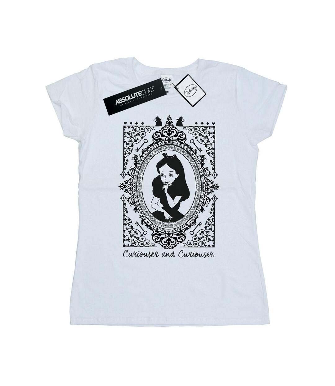 Disney Femme/Ladies Alice In Wonderland - T-shirt en coton à armature (Blanc) - UTBI6738-1