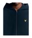 Mens Fly Fleece Full Zip Hoodie Dark Navy Lyle & Scott-4