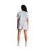 Womens/ladies T-shirt Light Grey Marl Off White Miss Kick-3