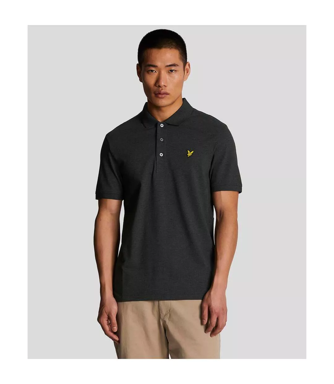 Polo Uni Homme Charbon Lyle & Scott-1